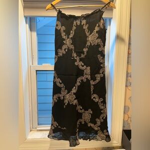 Women’s vintage paisley floral dress - medium - Tessuto